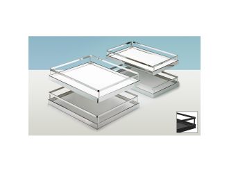 Hettich Arena STYLE non-slip clip on shelves, chrome plated
