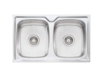 Oliveri EE64 Endeavour Double Bowl Topmount Sink