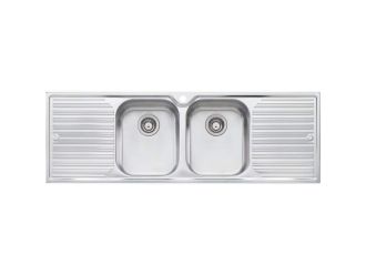 Oliveri DZ153 Diaz Double Bowl Sink With Double Drainer