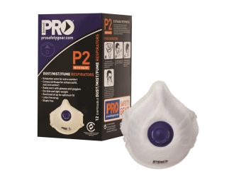 Dust Masks-Respirator P2 with Valve (12/Box)
