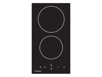 Domain 2 Burner Ceramic Glass Electric Cooktop with Touch Controls