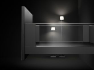 AvanTech YOU Soft Close Glass Drawer Set 187mm Height Anthracite