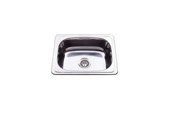 Zeus Cronos 30L Stainless Steel Laundry Sink 500X390X200mm