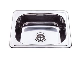 Zeus Cronos 45L Stainless Steel Laundry Sink 600x500x200mm