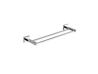 Zeus Triton Double Towel Rail Chrome