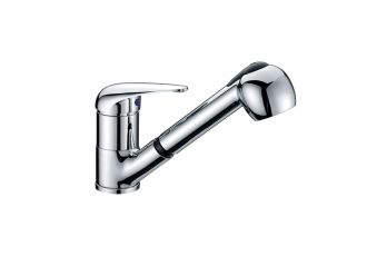 Zeus Oceanus Swivel Pull Out Sink Mixer 40mm Chrome