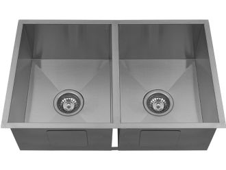 Zeus Kratos Under/Overmount Double Bowl Sink 760 x 440 x 230mm