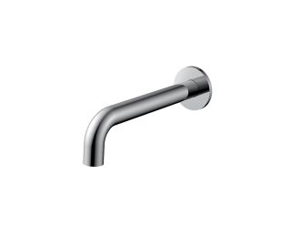 Zeus Paean Round Curved Bath Spout 200mm