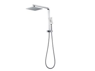 Zeus Triton Multifunction Square Overhead Rain Shower Half Rail