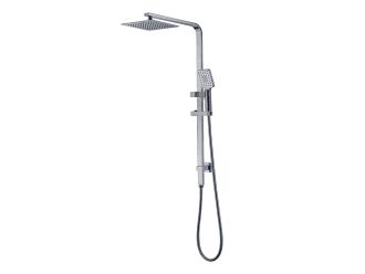 Zeus Triton Multifunction Square Sliding Overhead Rain Shower