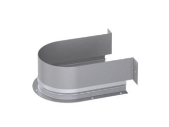 Hettich Metal surround for U bend cutout - round silver
