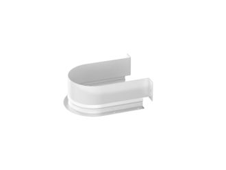Hettich Metal surround for U bend cutout - round white