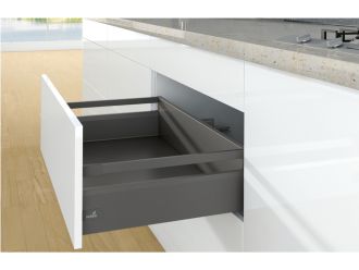 Hettich Arcitech Drawer Set with Railing Anthracite - No Runner