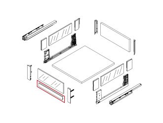 Magic Pro Glass Bottom Front Panel for Inner Drawers 1100mm