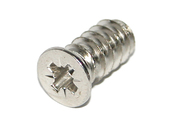 Countersunk &oslash;6.3 Euro Screw Steel &ndash; Pozi Drive Zinc 