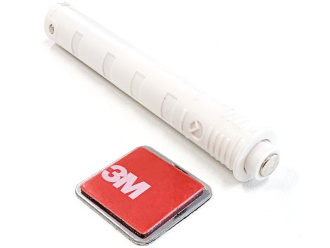 White Magnetic Push Catch (End Panel Drill)