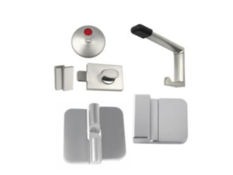Toilet Partition Essential Kit, Hold Open 3 Hinge Kit