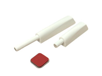 Hettich White Magnetic Push Catch - Screw On