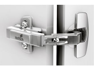 Hettich Intermat Press In 50/65&deg; Non-Self Closing Hinge - Overlay (Door to Door)