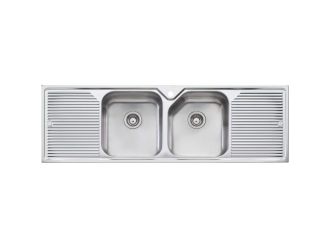 Oliveri NP653 Nu-Petite Double Bowl Topmount Sink With Double Drainer