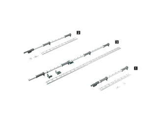 Hettich LeMans II Pivot arms White