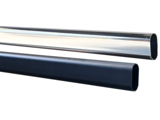 30x15mm Oval Steel Wardrobe Rail 3m (10/Box)