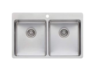 Oliveri SN1064 Sonetto Double Bowl Topmount Sink