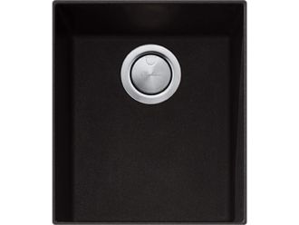 Oliveri ST-BL1530U Santorini Black Standard Bowl Undermount Sink