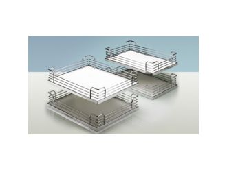 Hettich Arena CLASSIC non-slip clip on shelves chrome plated