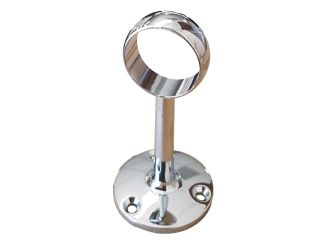 25mm Diameter Round Rail Centre Pillar - Chrome
