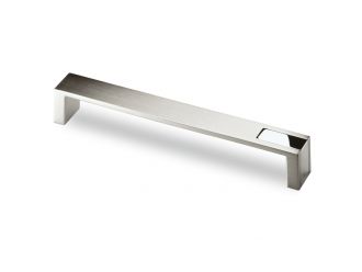 Hettich Handle Intra Brushed Stainless Steel / Chrome - 192mm