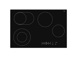 Domain 4 Burner 77cm Ceramic Glass Electric Cooktop with Touch Controls