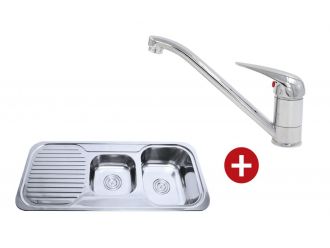 Classic Mixer and Right Hand Bowl Sink Set