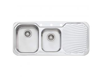 Oliveri Petite 1+3/4 Bowl Sink With Drainer