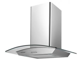 Domain Stainless Steel Curved Glass Canopy Rangehood