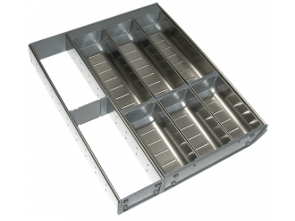Stainless Steel Cutlery Tray + Extension