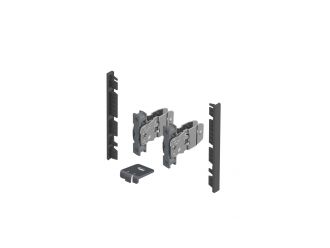 Hettich AvanTech YOU High Connector Set for Internal Front Panel Anthracite
