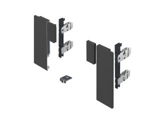 Hettich AvanTech YOU 187mm High Connector Set for Customisable Internal Front Panel Anthracite