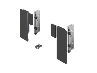 Hettich AvanTech YOU 187mm High Connector Set for Inlay Drawer Side for Customisable Internal Front Panel Anthracite