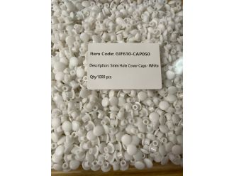 5mm Hole Cover Caps- White