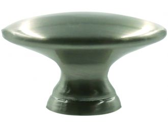 Flat Oval Knob 36mm Brushed Satin Nickel