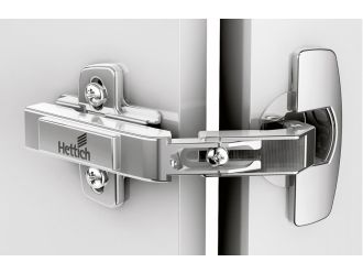 Hettich Intermat Press In 50/65° Non-Self Closing Hinge - Overlay (Door to Door)