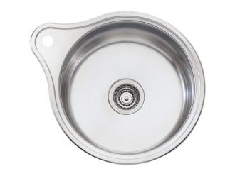 Oliveri LR515 Solitaire Round Bowl Sink With Tap Landing