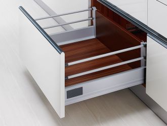 B01 Pot Drawer with 2 Gallery Rails - 199mm Height
