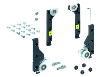Hettich 30kg SlideLine M Set of Fittings for Doors without Soft Close