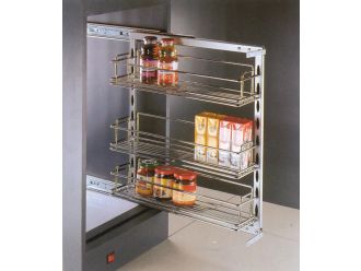  Soft Closing Side Mounted Pull Out Wire Rack